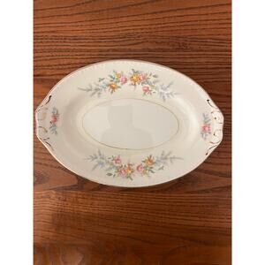 Vintage 1952 Homer Laughlin Eggshell Georgian "Ferndale" Oval Relish pickle dish